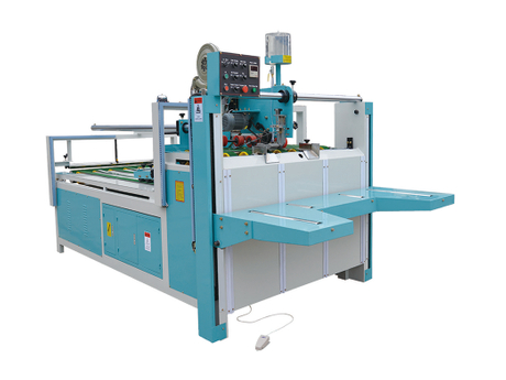 Encoladora de cajas semiautom&aacute;tica
