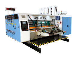 Macchina per fustellatura Flexo Printer Slotter con impilatore